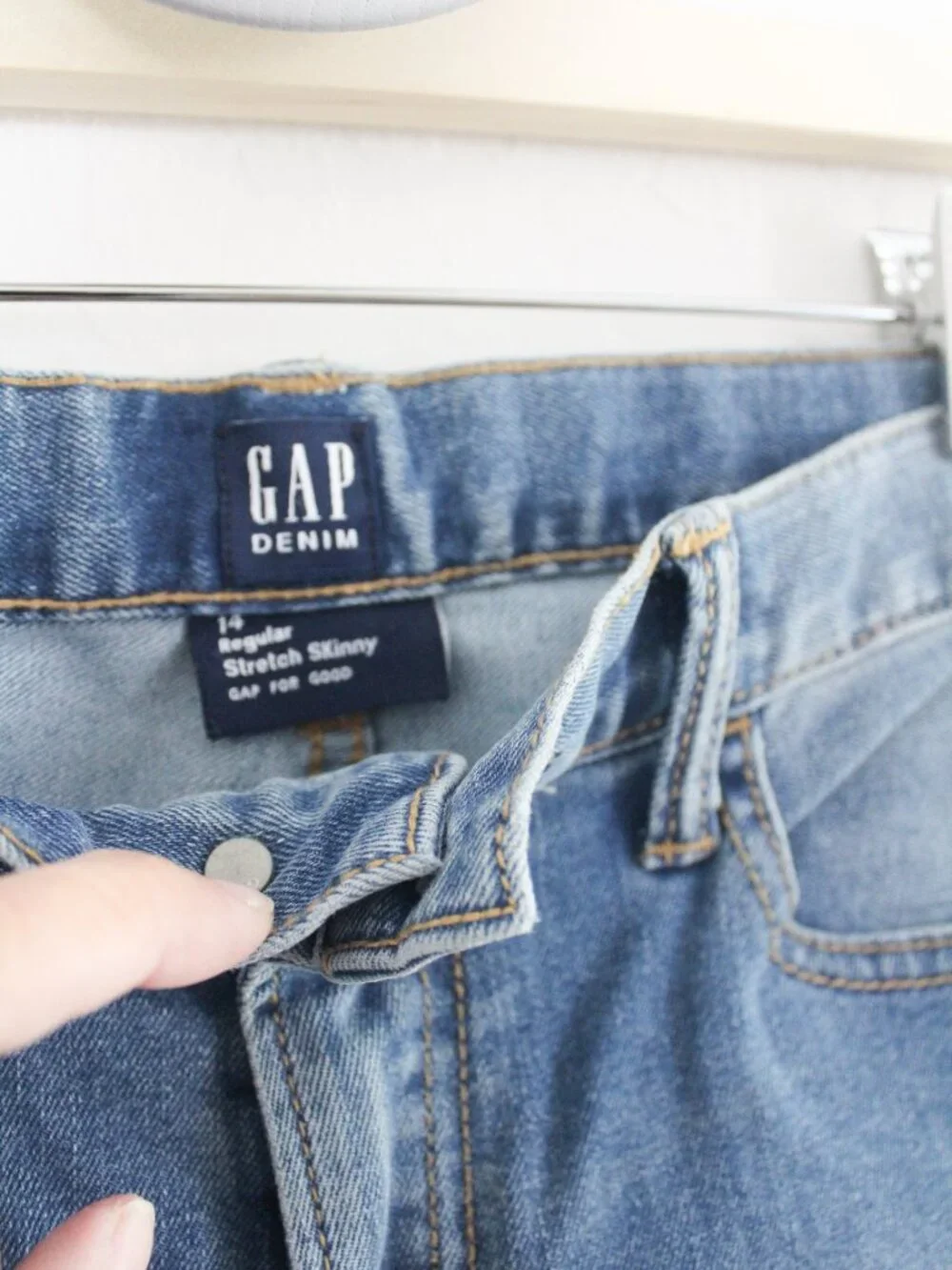 Gap Kids High Stretch Skinny Jeans Boys Size 14 Regular NEW NWT